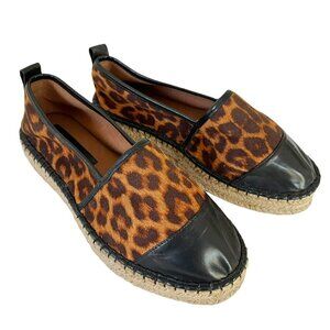 ASOS Wide Fit Julee Flatform Espadrilles in Leopard Print Women's Sz 6W NWOT
